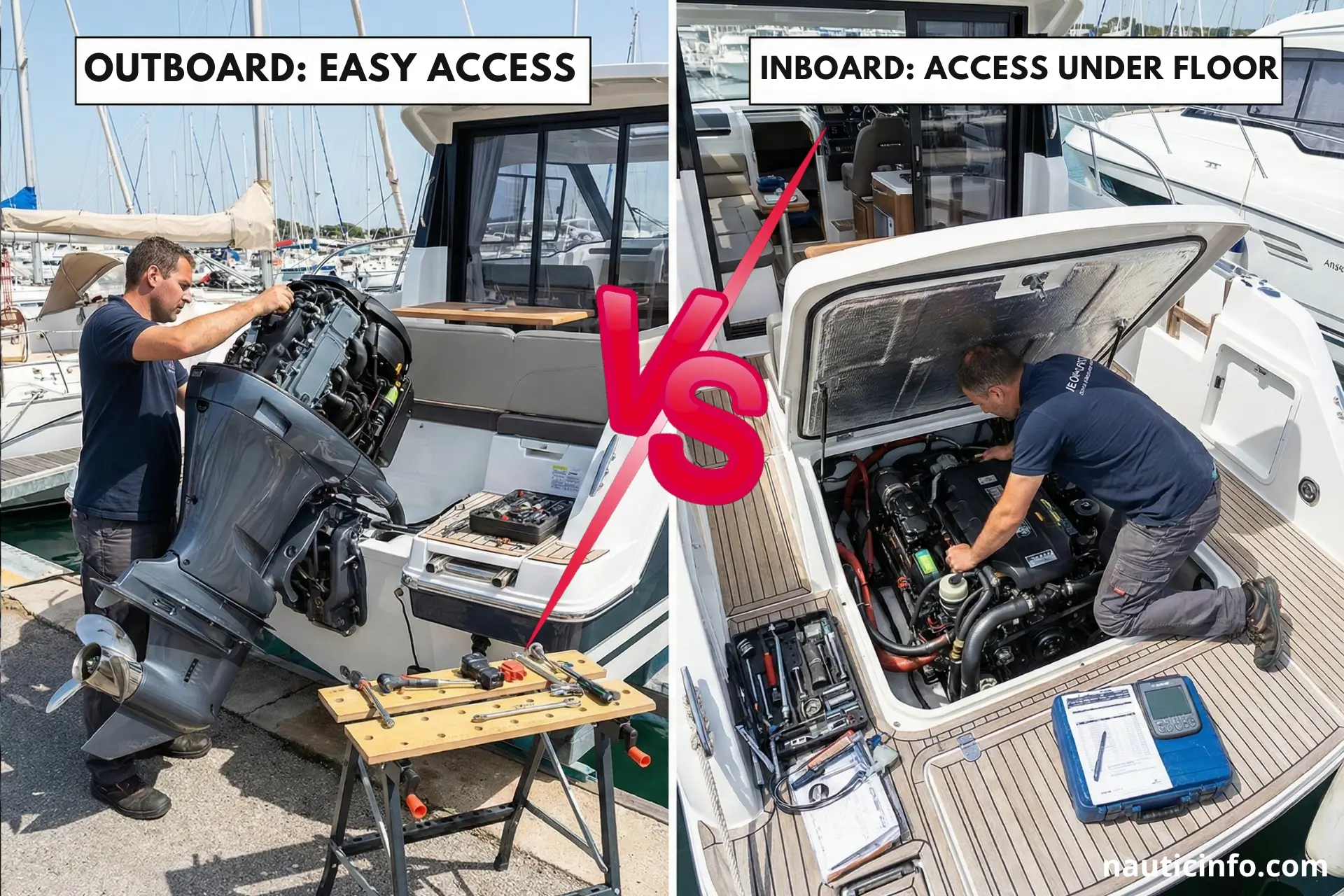 Inboard Rocker Inboard vs. Outboard Maintenance - Nautic Info